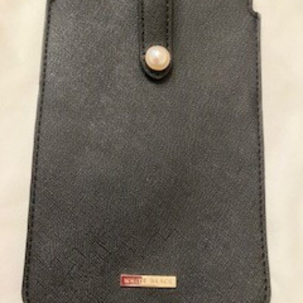 White Black Cross Body Phone Bag